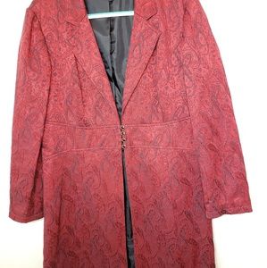 Gorgeous Vintage style pea coat intricate paisley